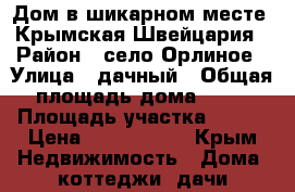 Дом в шикарном месте. Крымская Швейцария › Район ­ село Орлиное › Улица ­ дачный › Общая площадь дома ­ 96 › Площадь участка ­ 100 › Цена ­ 4 800 000 - Крым Недвижимость » Дома, коттеджи, дачи продажа   